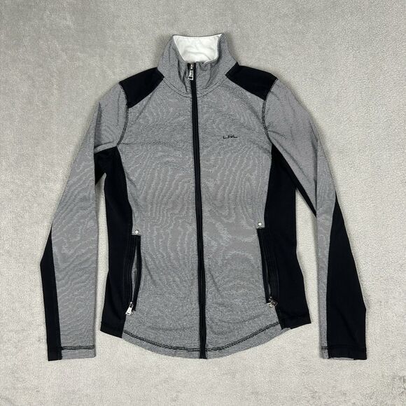 Ralph Lauren Active Hoodie Women's Small Full Zip Jacket LRL Pockets High Neck - Picture 1 of 11
